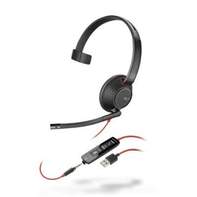 Plantronics Blackwire 5210 USB Mono Headset with 3.5mm